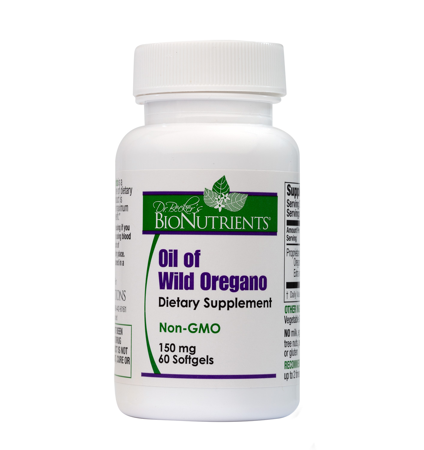 BIO INNOVATIONS Oil of Wild Oregano, 150mg, 60 Softgels